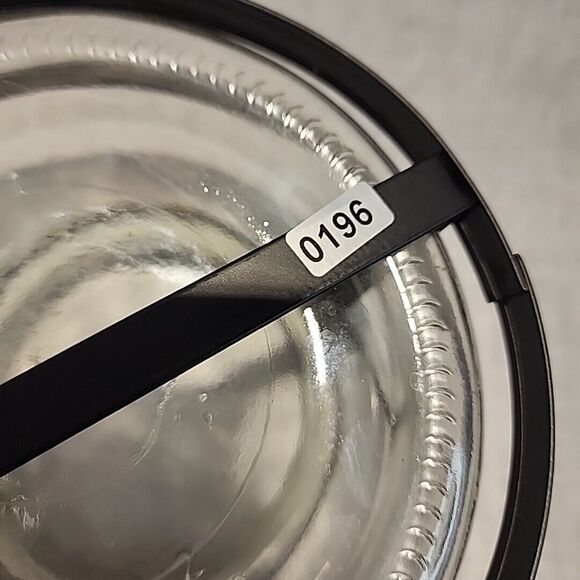 Black Metal Clear Glass Hanging / Tabletop Lantern Candle Holder 5” Tall Heavy - Picture 11 of 11